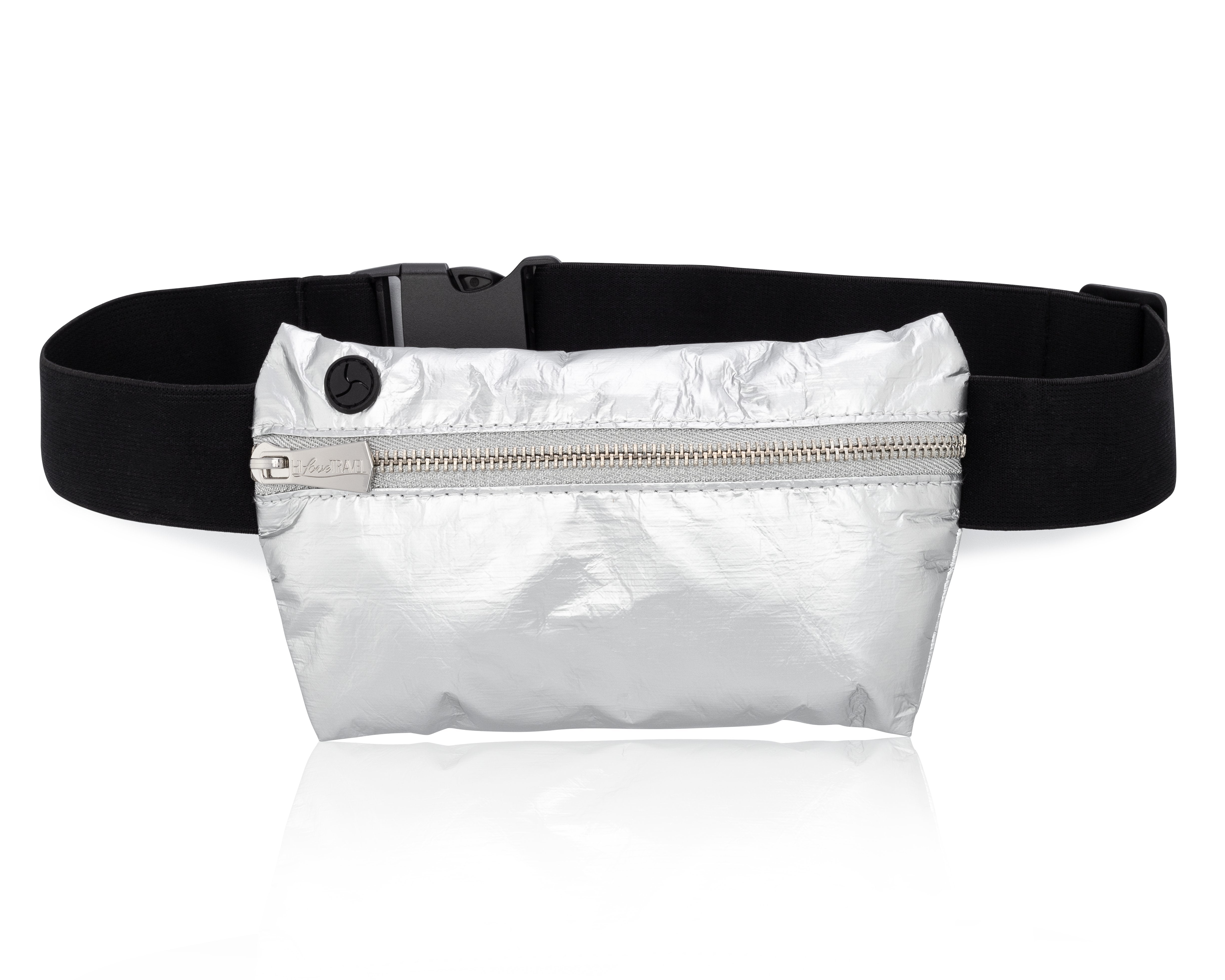 Women's Silver Fanny Pack Fashion Belt Bag