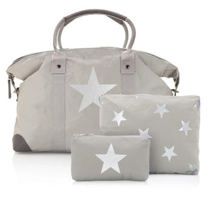 Set of three travel packs with stars