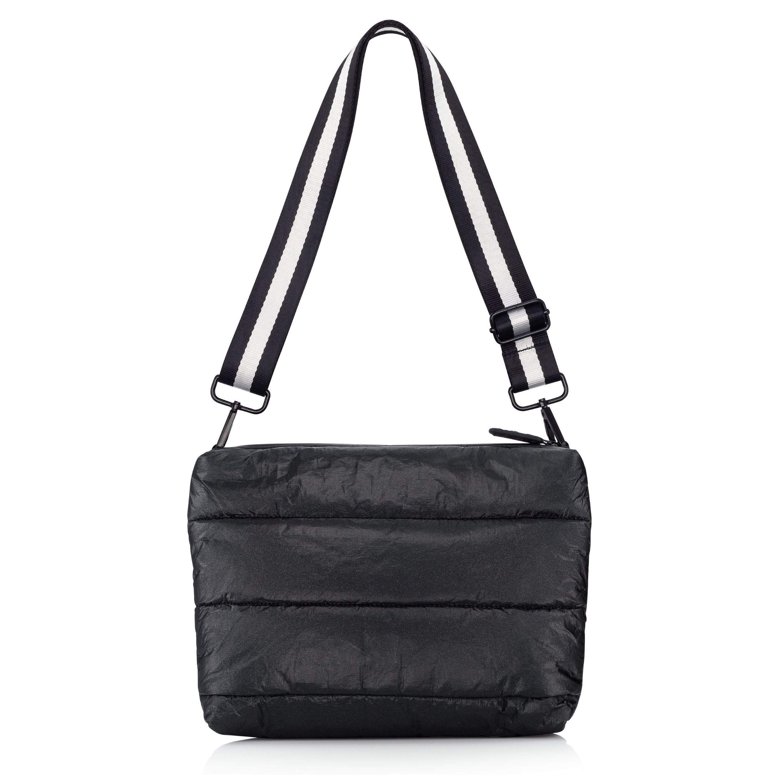 Puffer Purse in Shimmer Black