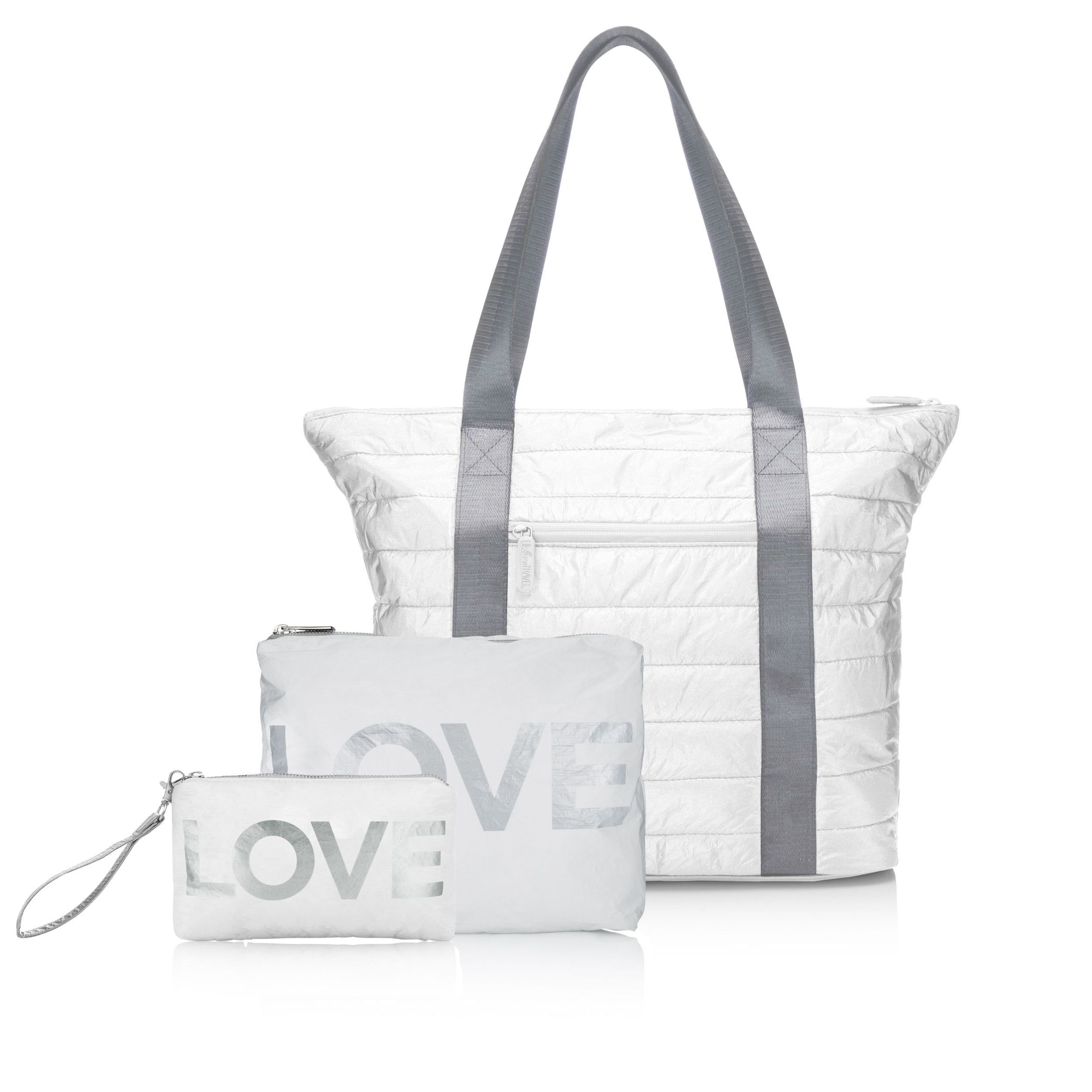 Shimmer White Bags for Summer - Puffer Tote, Gallery posted by  HiLoveTravel